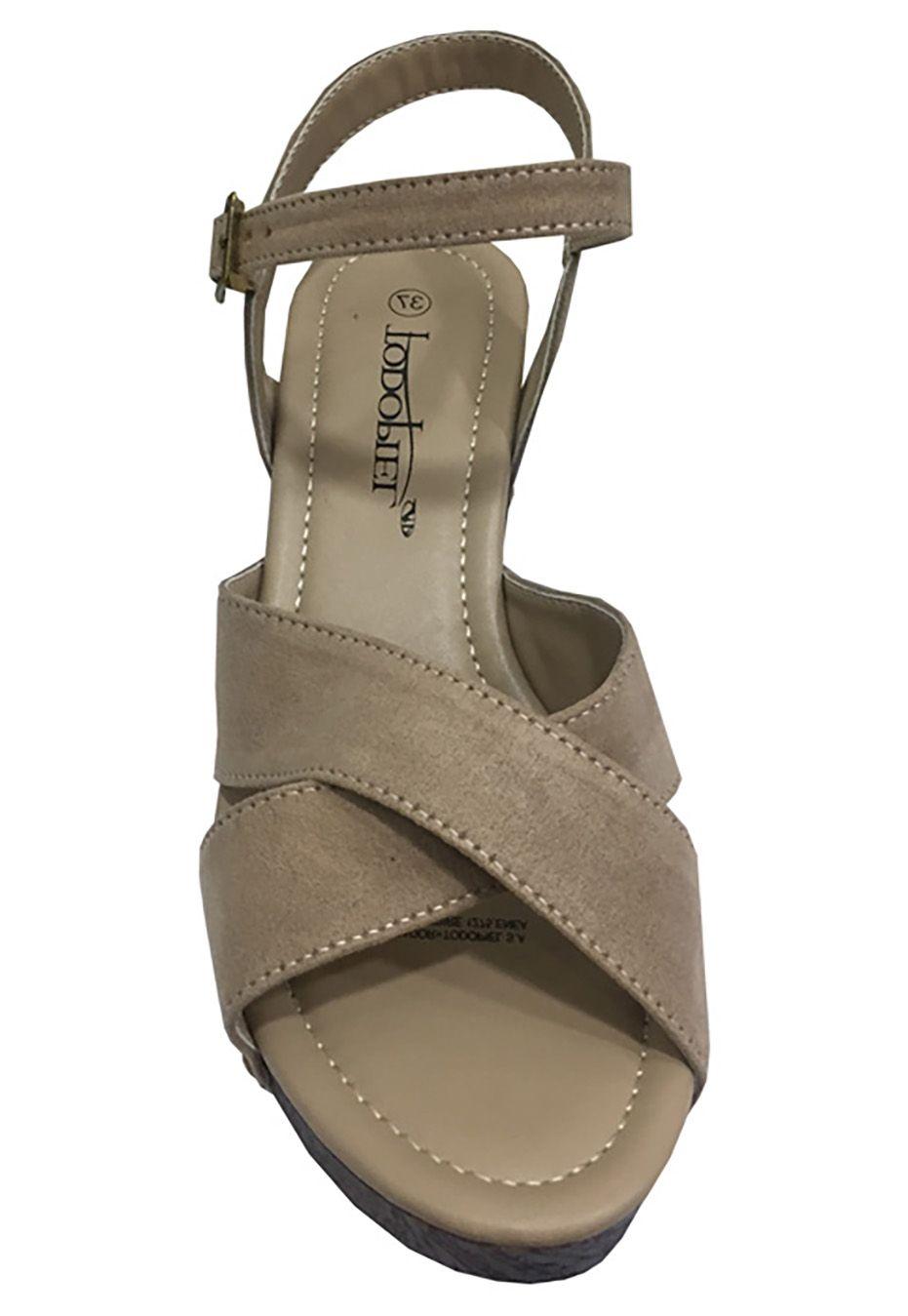 Sandalia Gamuza Ecológica ZAW32 Beige-2