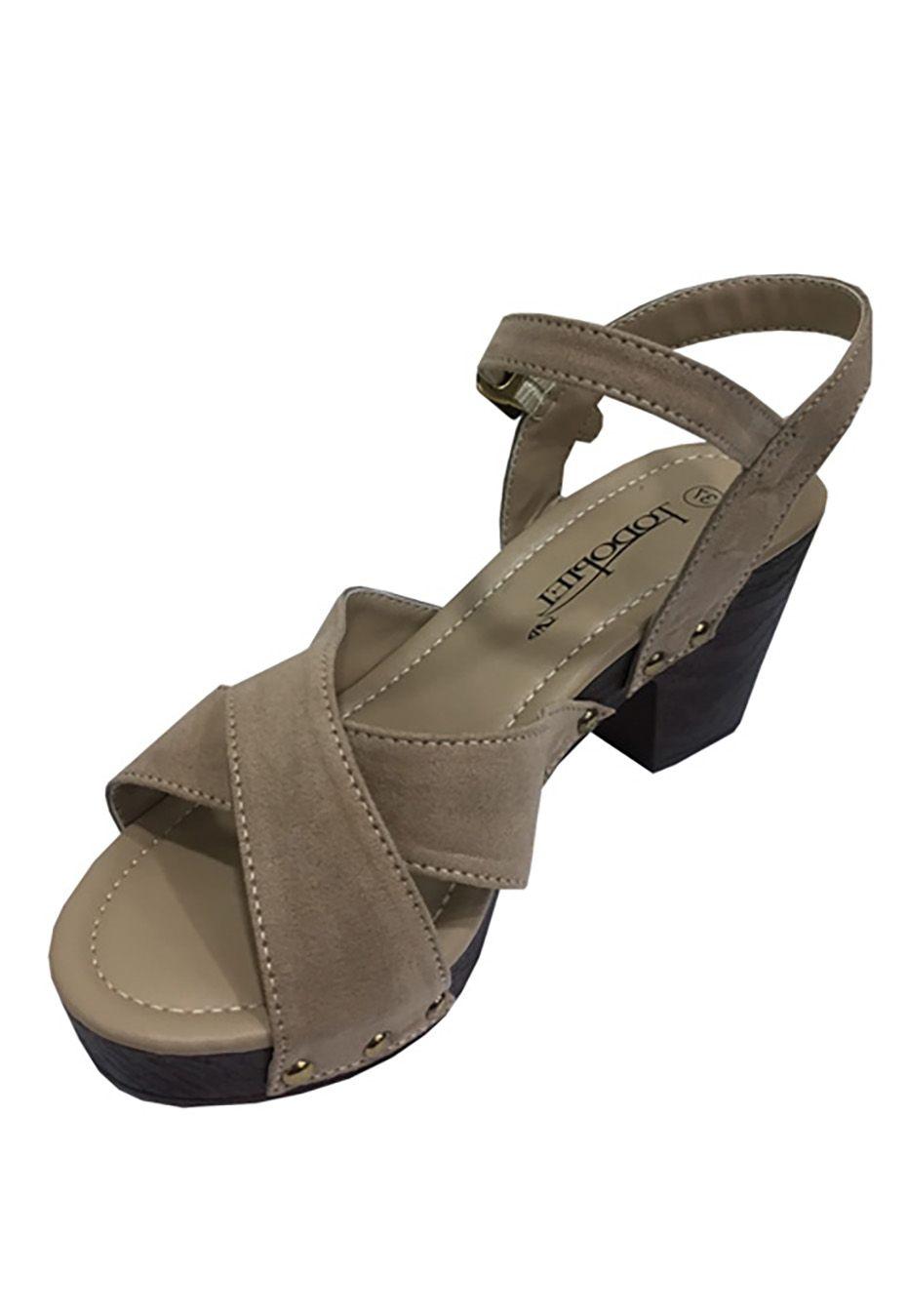 Sandalia Gamuza Ecológica ZAW32 Beige-3