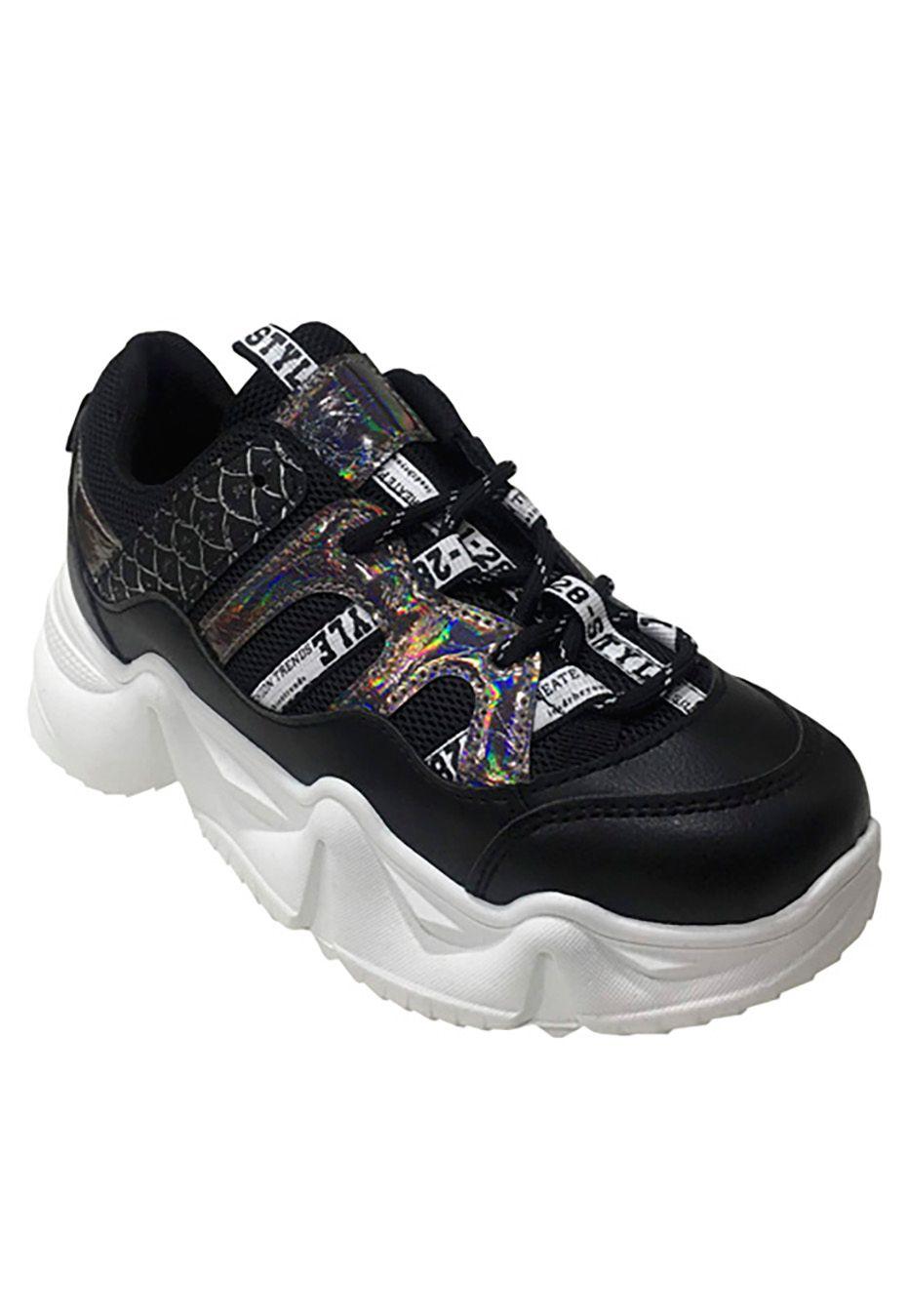 Zapatilla  Ecocuero ZAY14 Negro-1