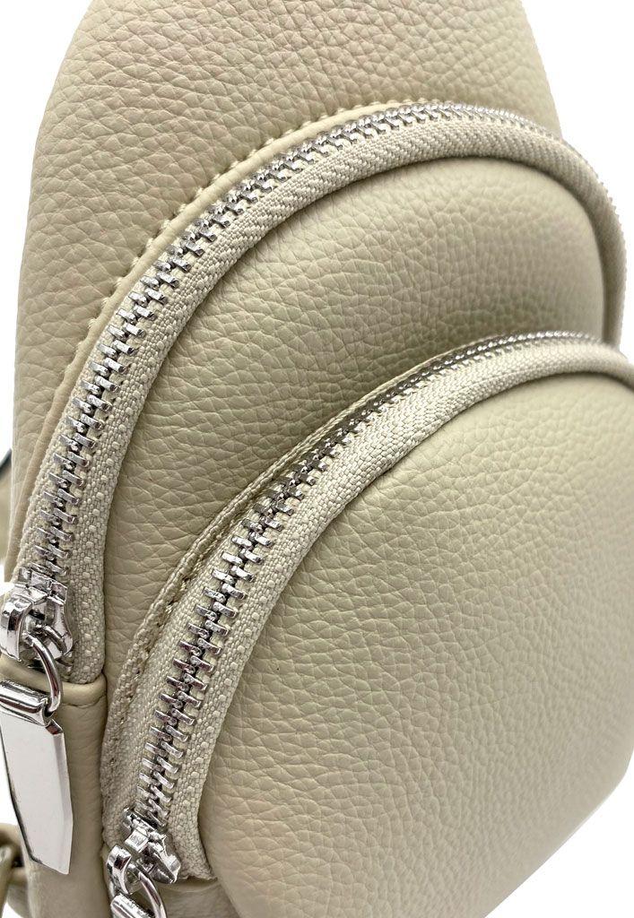 Bandolera Ecocuero Beige CRU36-3