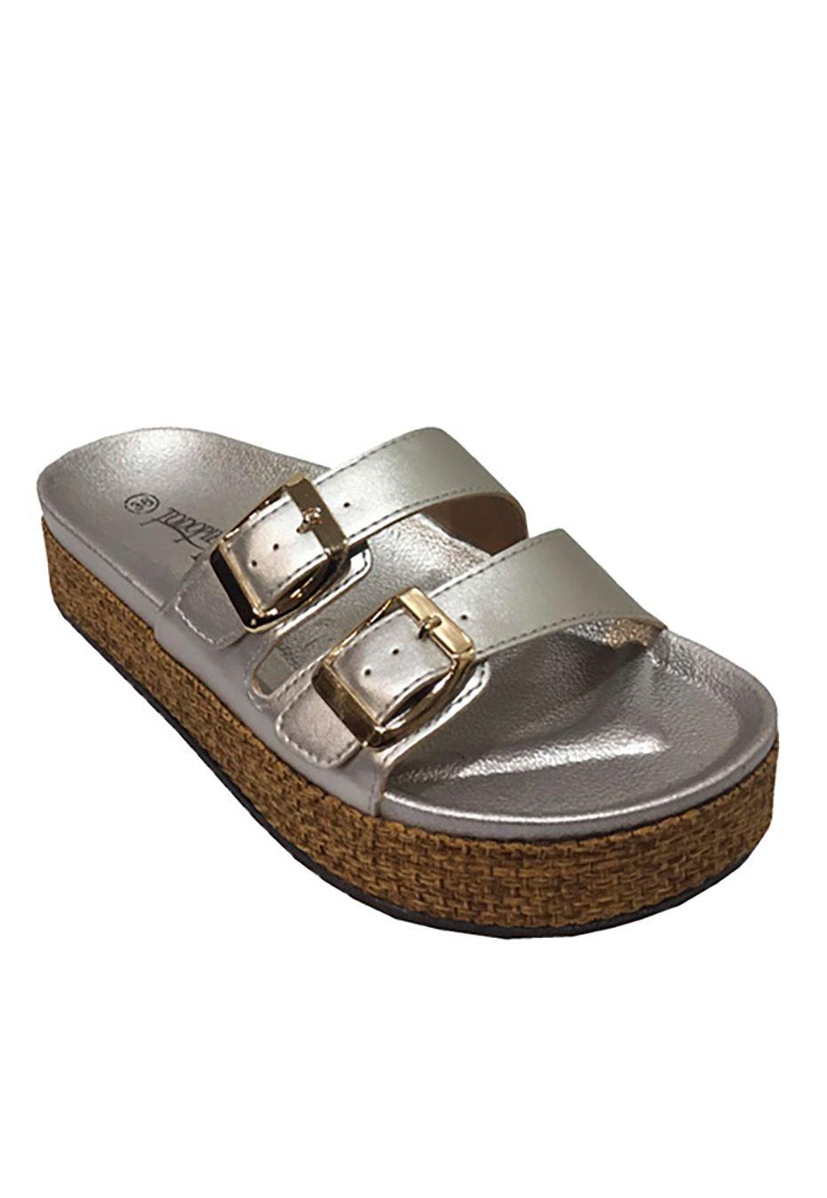 Sandalia Ecocuero ZAU77 Plata-1