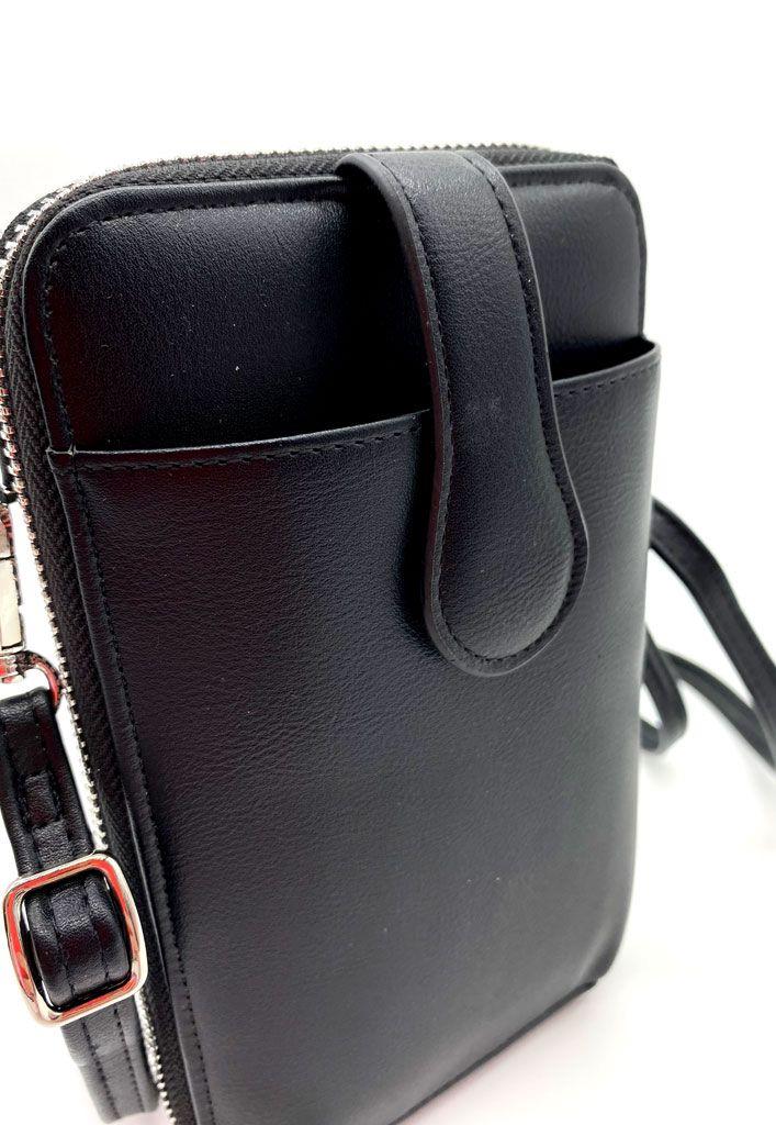 Cartera Ecocuero Negro CRU34-3