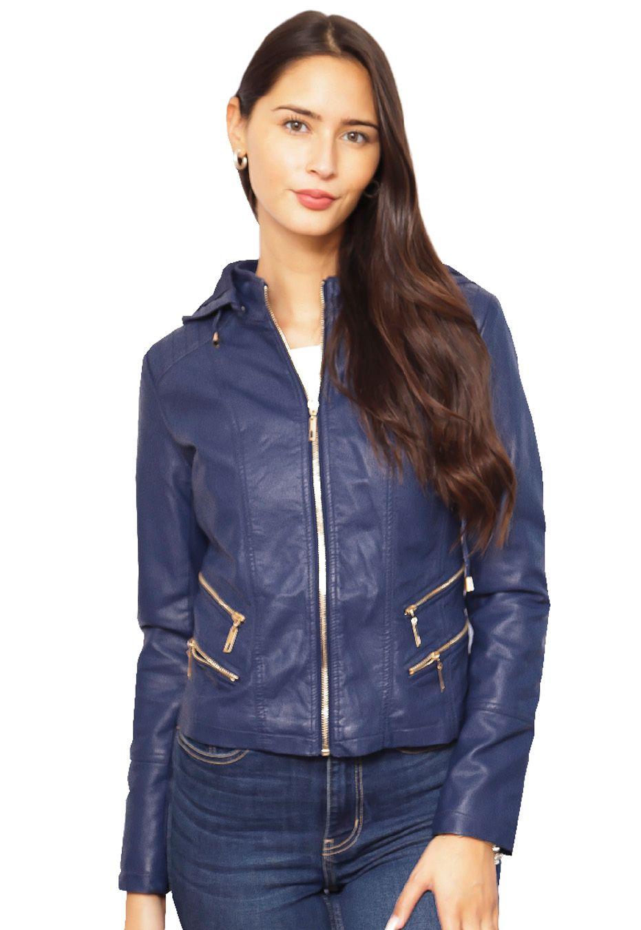 Chaqueta Ecocuero CHE55 Navy-0