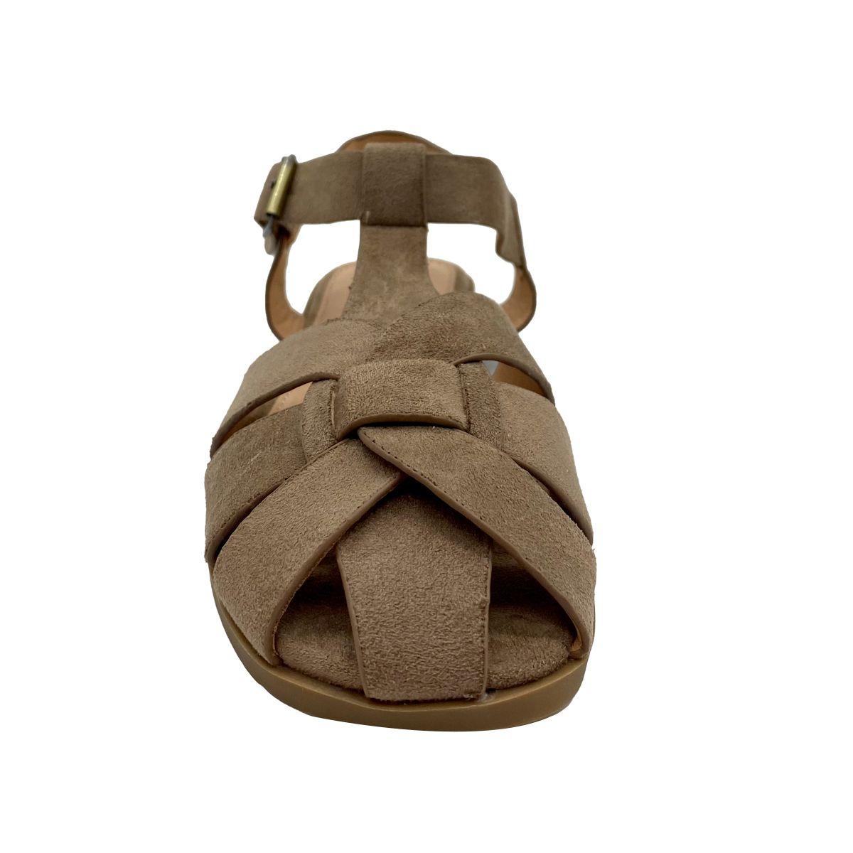 Sandalia Cangrejera Mujer Beige ZB063-2