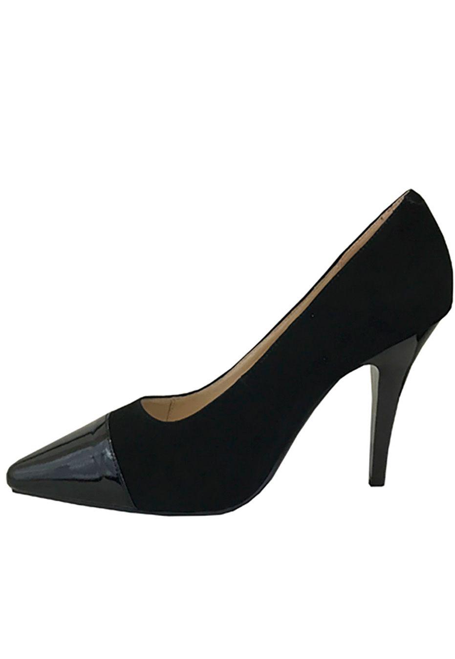 Zapato Reina Gamuza ZAT49 Negro-3