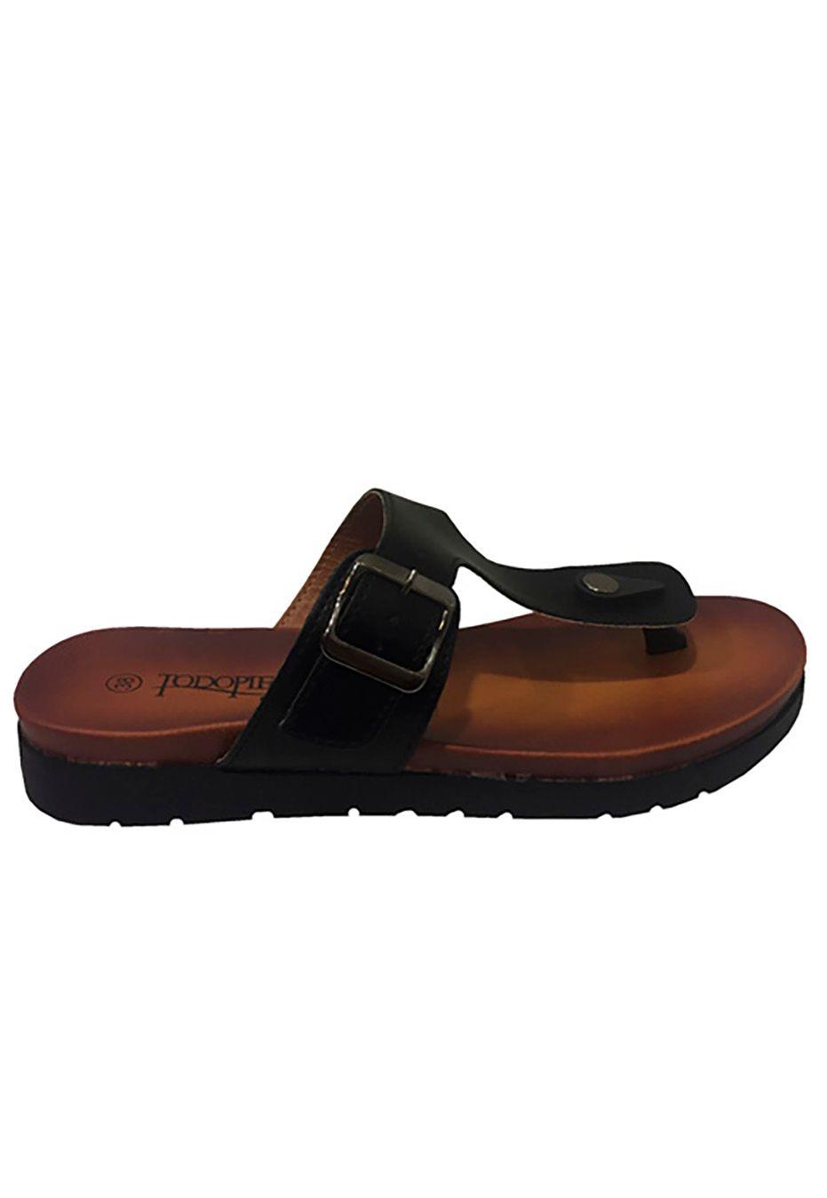 Sandalia Ecocuero Negro ZAV78-0