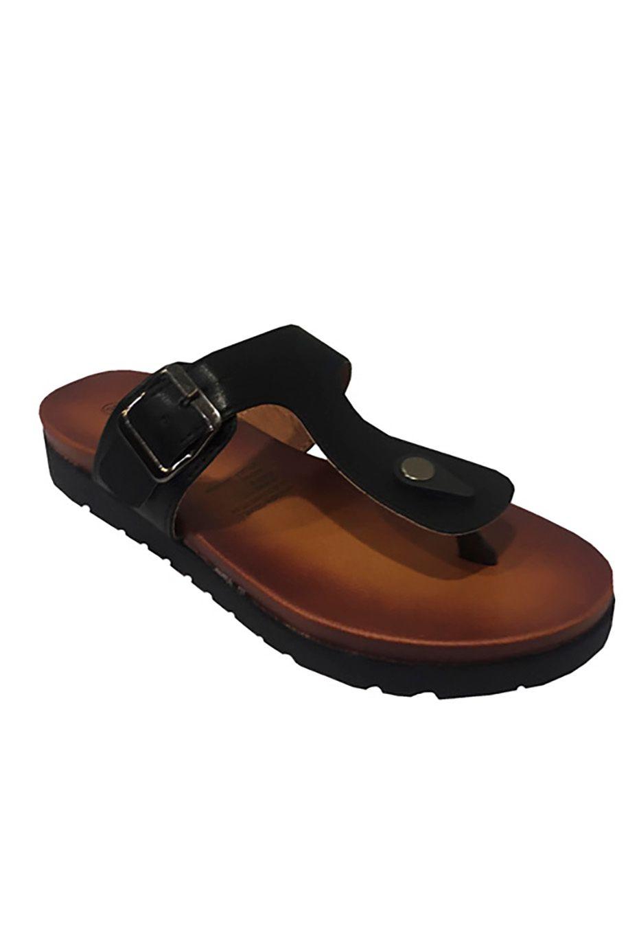 Sandalia Ecocuero Negro ZAV78-1