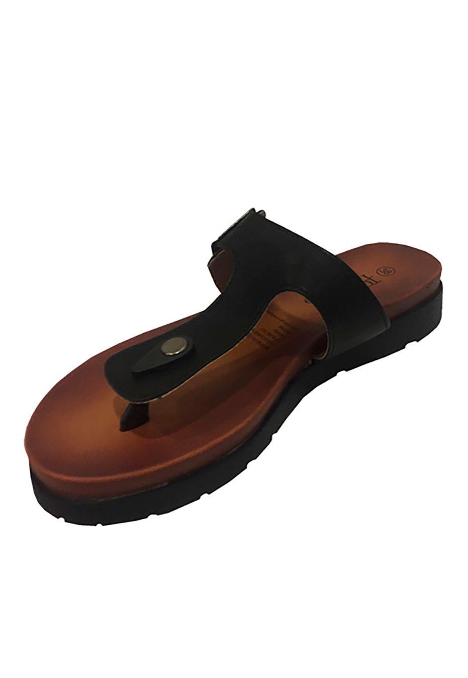 Sandalia Ecocuero Negro ZAV78-3