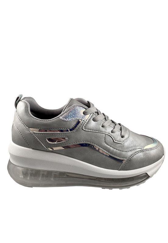 Zapatilla Ecocuero ZAY76 Gris-0