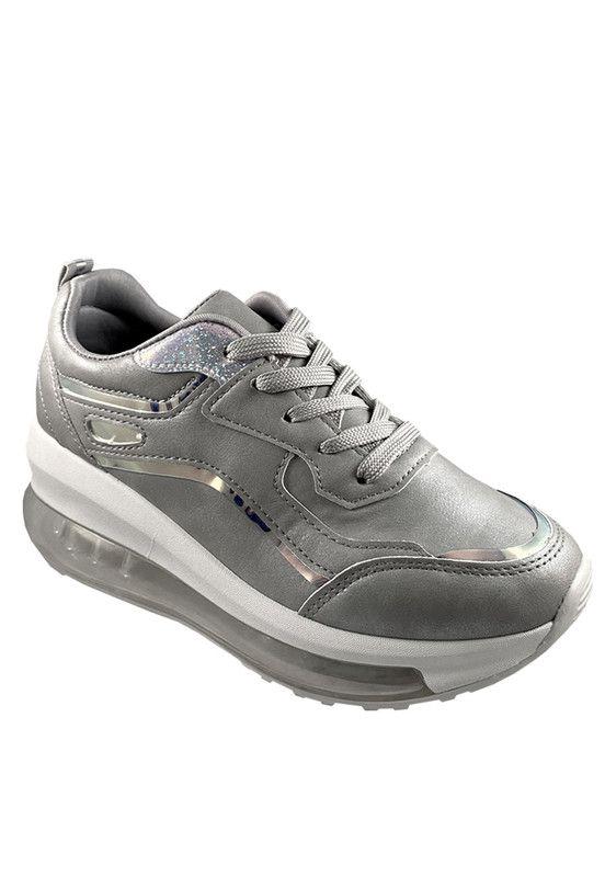 Zapatilla Ecocuero ZAY76 Gris-1