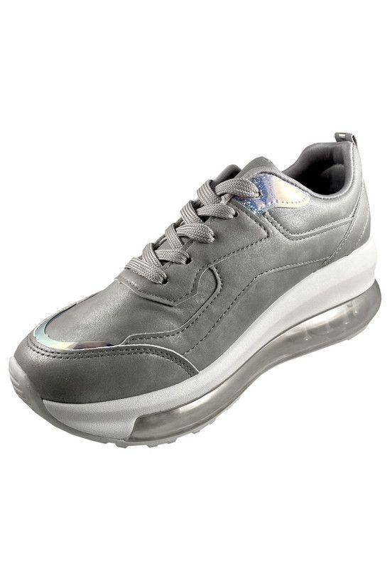Zapatilla Ecocuero ZAY76 Gris-3
