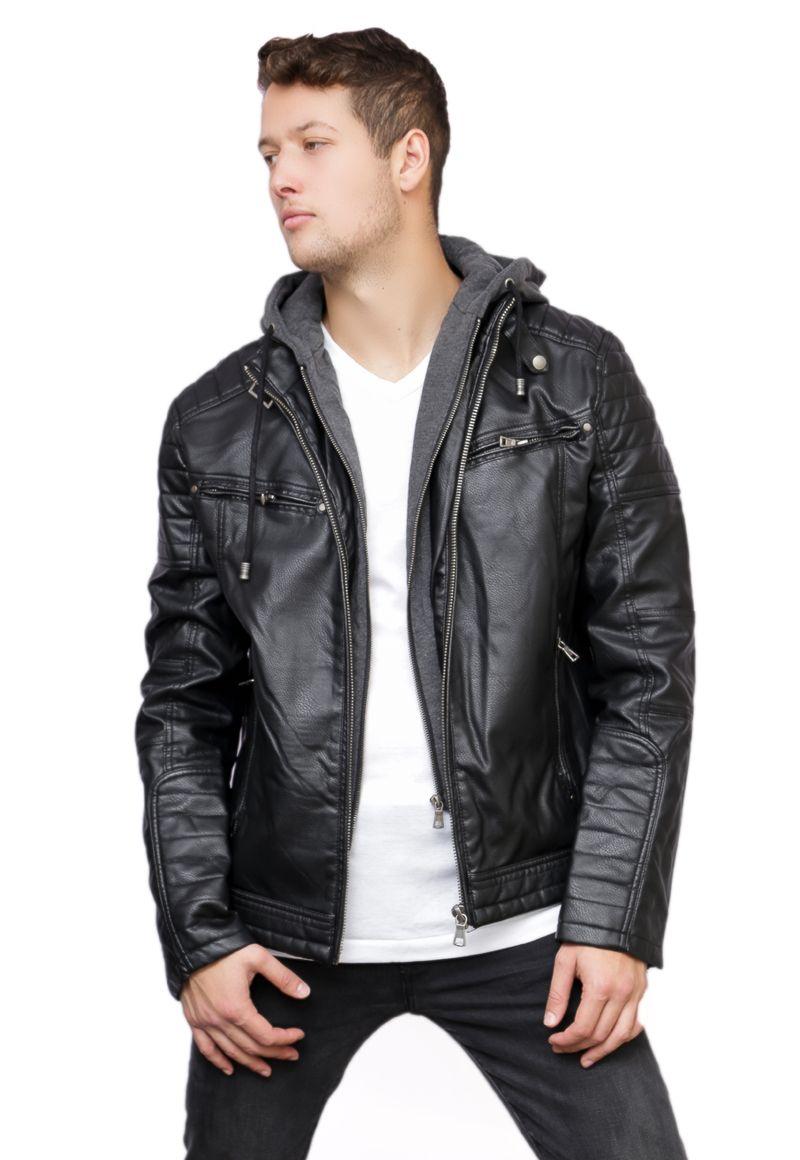 Chaqueta Ecocuero CHF97 Negro-0