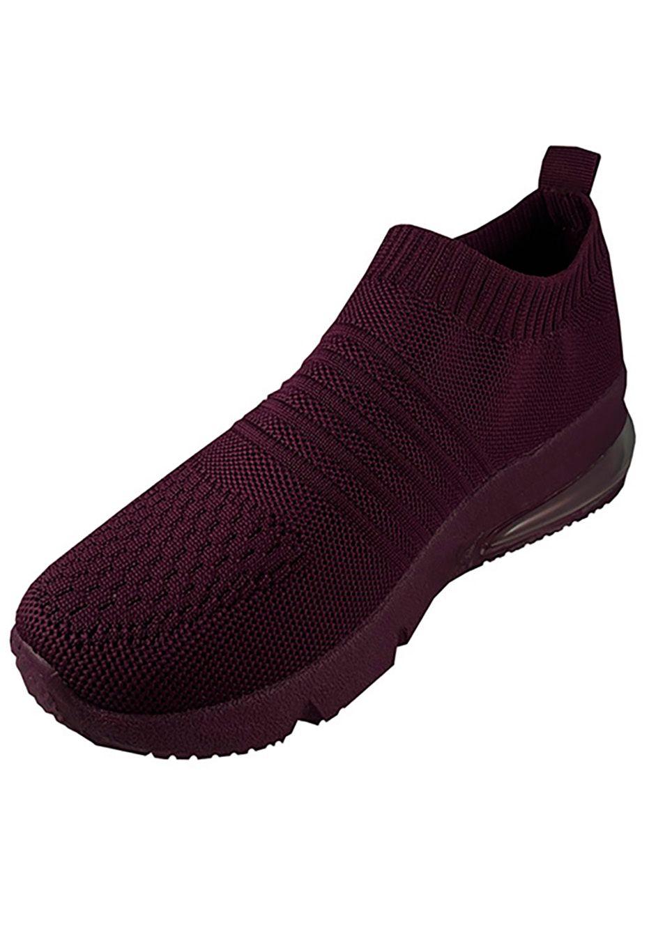 Zapatilla Ecocuero  ZAY17 Burdeo-3