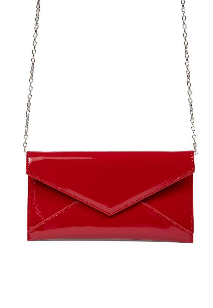 Cartera de fiesta CRX37 Rojo Ecocuero-0