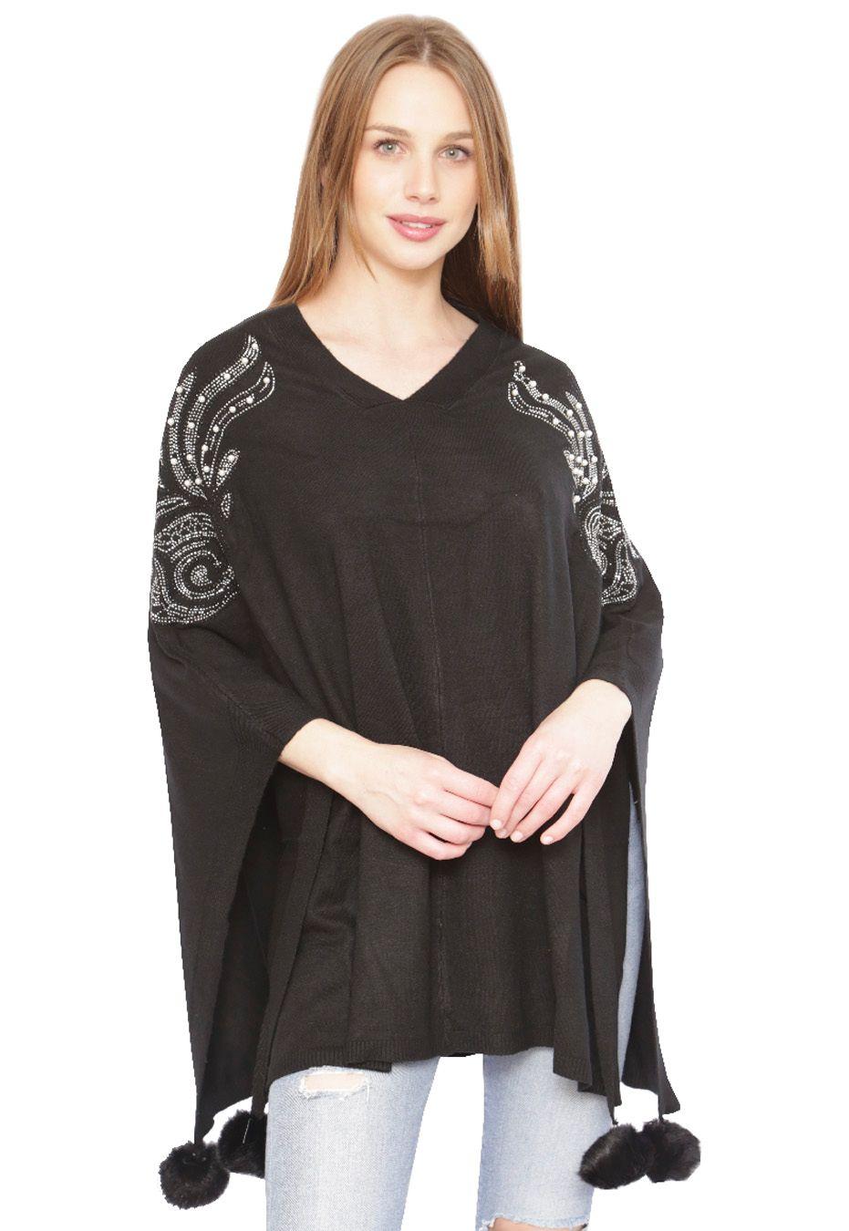 Poncho PO037 Negro-0