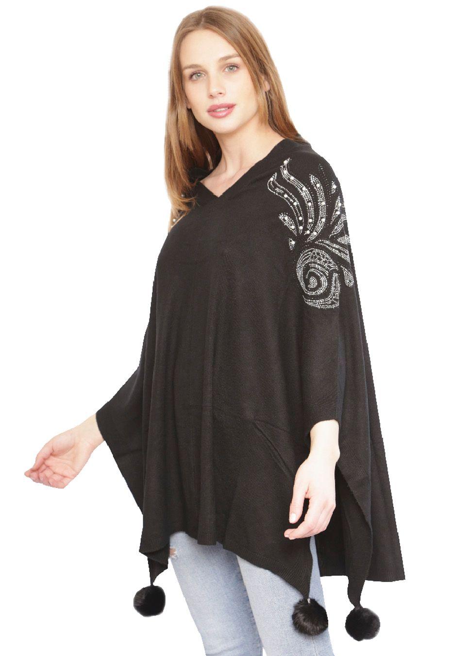 Poncho PO037 Negro-1