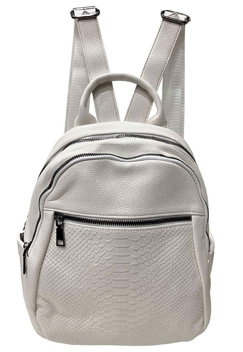 Mochila Cuero CRU47 Blanco-0