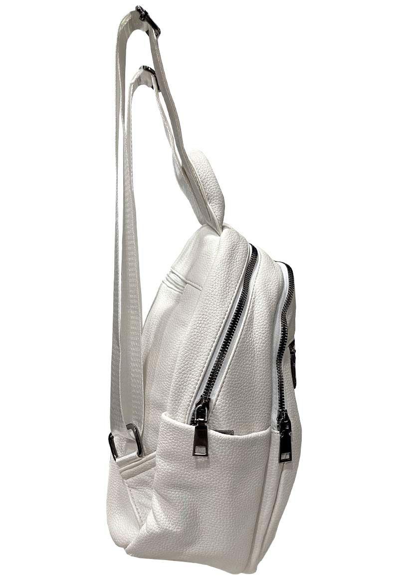 Mochila Cuero CRU47 Blanco-1