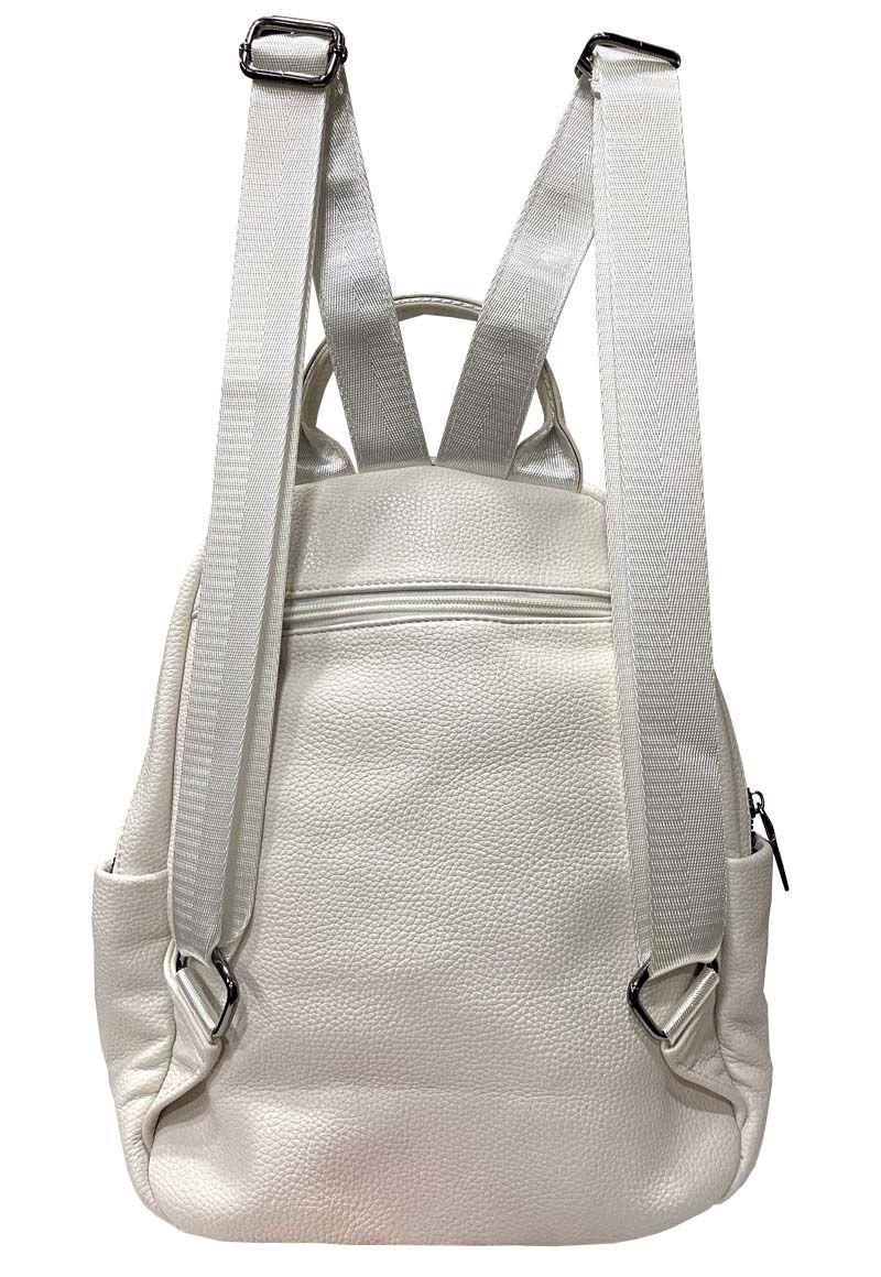 Mochila Cuero CRU47 Blanco-2