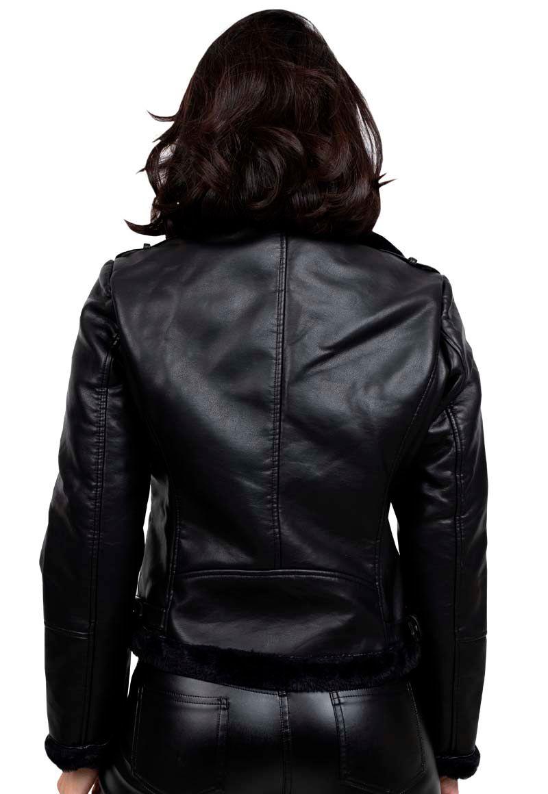 Chaqueta  EcoCuero CHG68 Negro-2