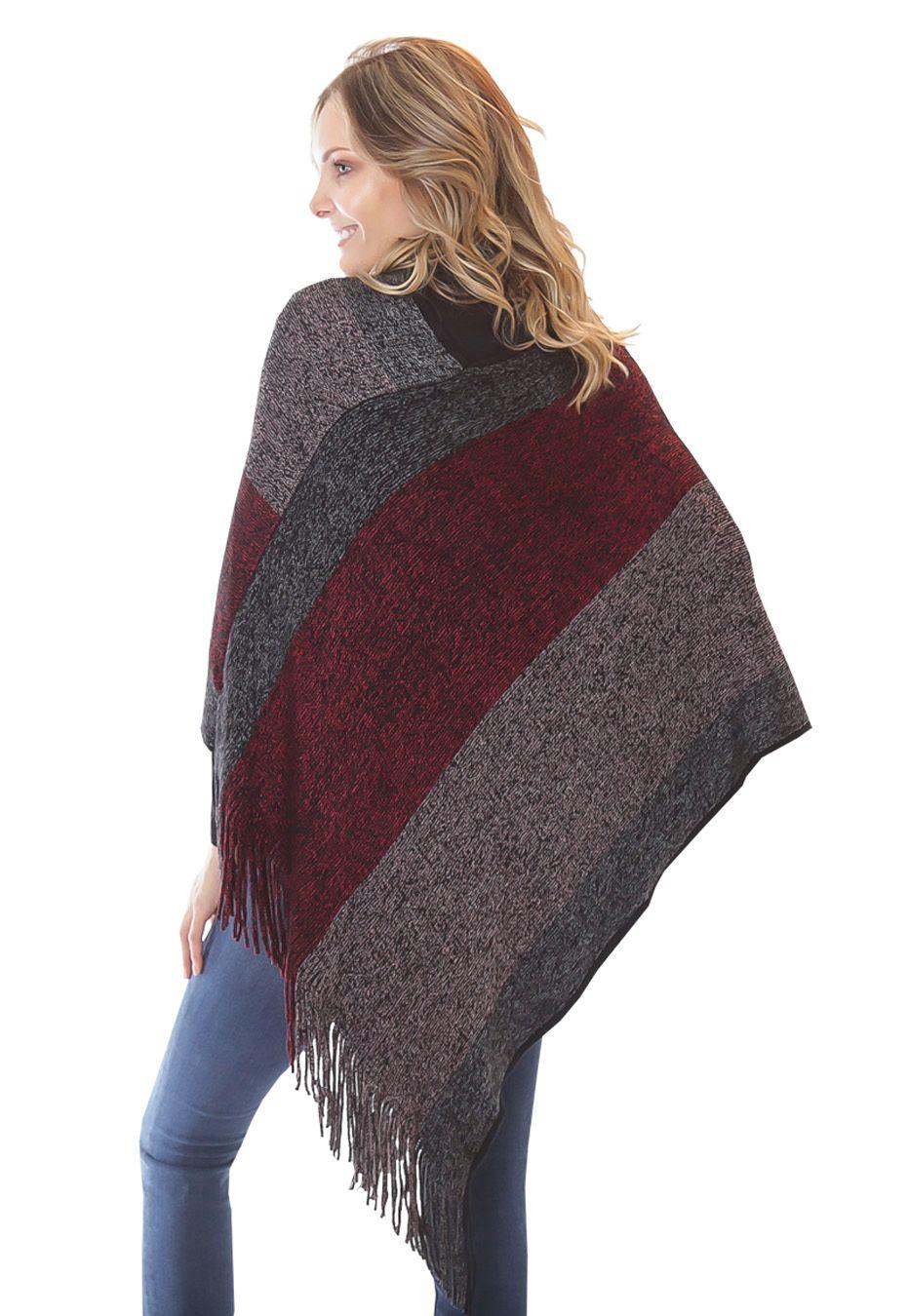 Poncho PO049 Burdeo-2