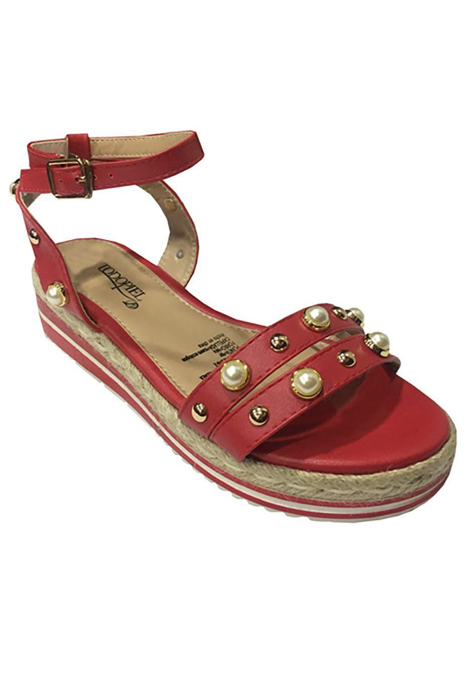 Sandalia Ecocuero ZAV99 Rojo-1