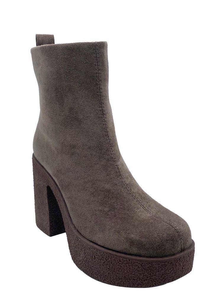 Botin ZAZ93 Gamuza Ecológica Taupe-1