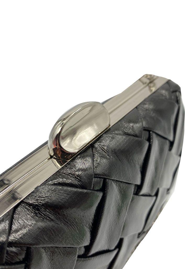 Cartera de fiesta Ecocuero Negro CRX36-2