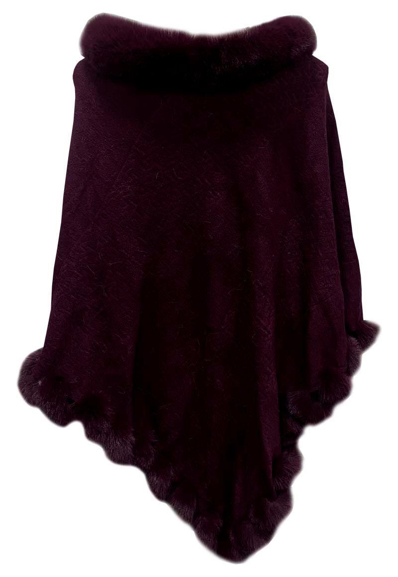 Poncho PO059 Burdeo-1