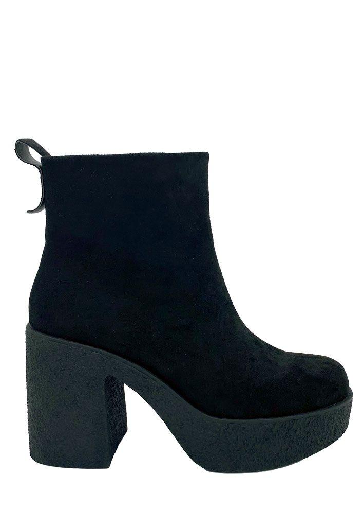 Botin ZAZ93 Gamuza Ecológica Negro-0