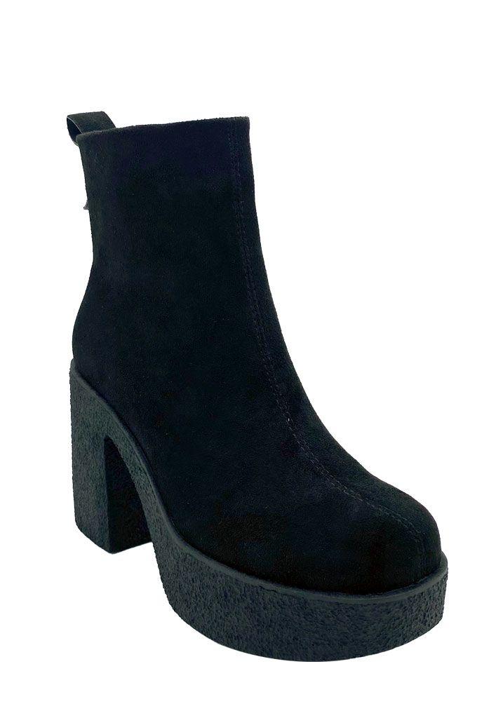 Botin ZAZ93 Gamuza Ecológica Negro-1