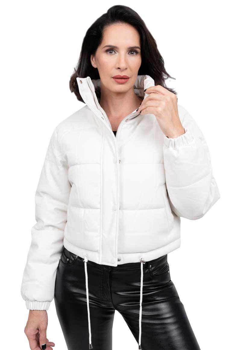 Chaqueta Puffa EcoCuero CHG64 Blanco-0
