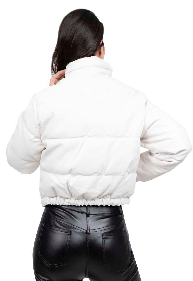 Chaqueta Puffa EcoCuero CHG64 Blanco-2