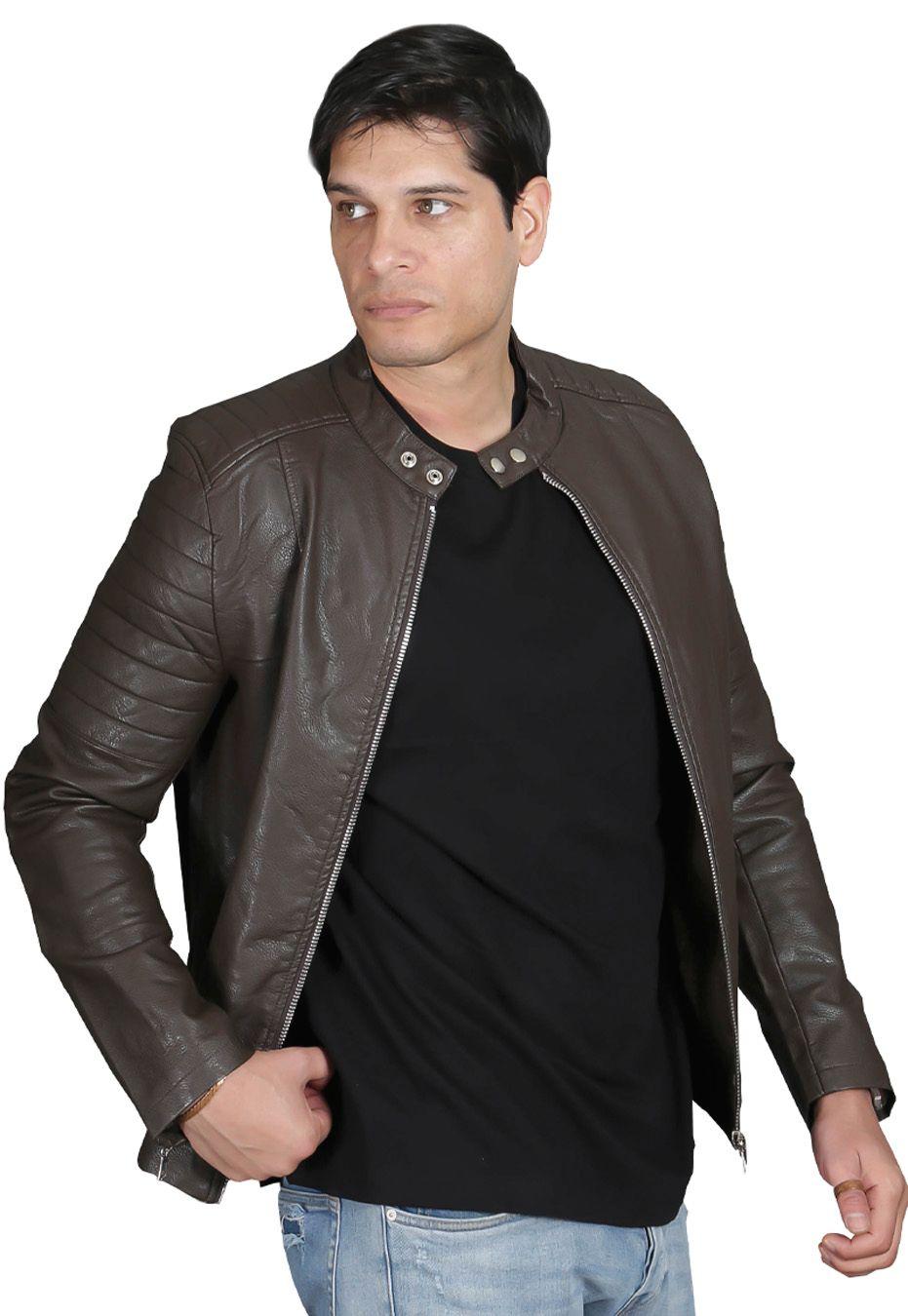 Chaqueta Ecocuero  CHF78 Café-0