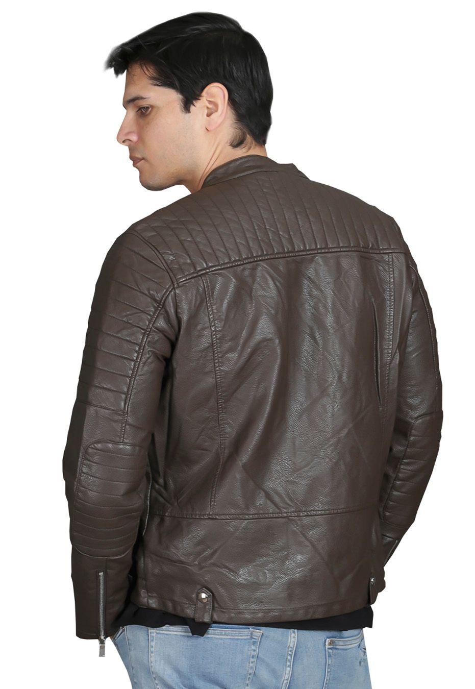 Chaqueta Ecocuero  CHF78 Café-1