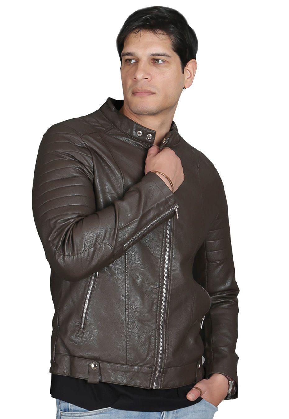 Chaqueta Ecocuero  CHF78 Café-2