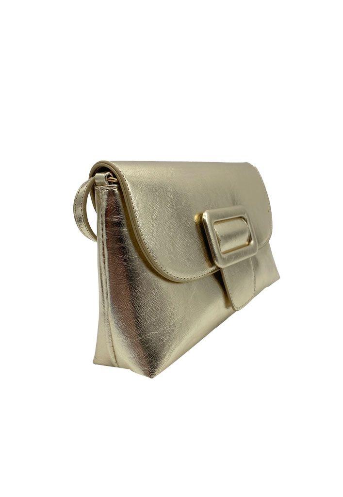 Cartera de fiesta Ecocuero Dorado CRX34-2