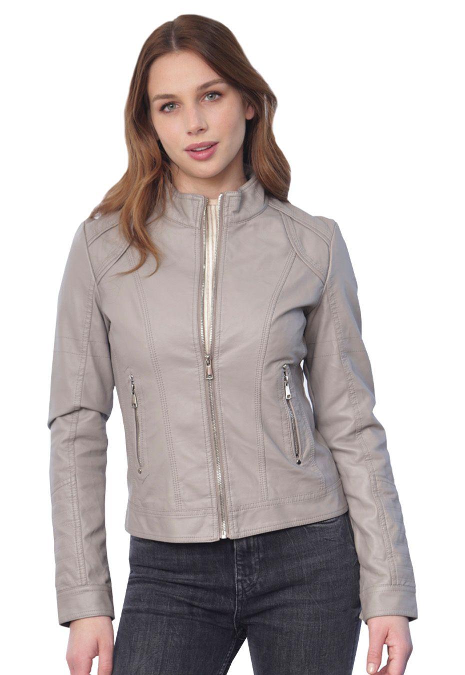 Chaqueta Ecocuero CHF21 Gris-0