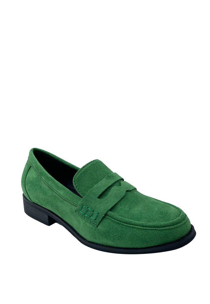 Mocasin Gamuza ecológica ZB008 Verde-1