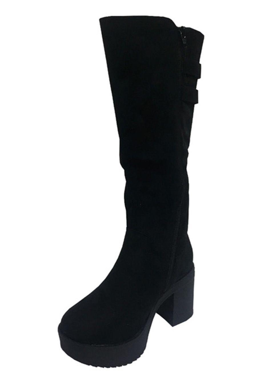 Bota Gamuza Ecológica  ZAV26 Negro-3