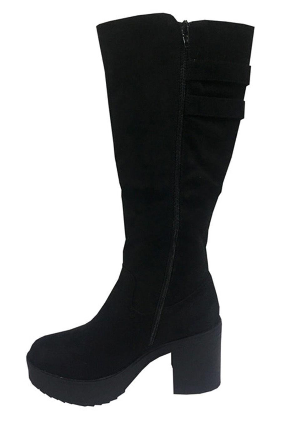 Bota Gamuza Ecológica  ZAV26 Negro-4