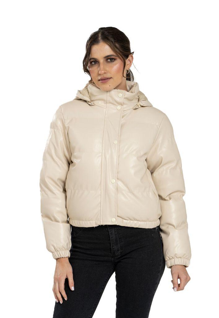 Chaqueta Puffa CHG74 Ecocuero Beige-0