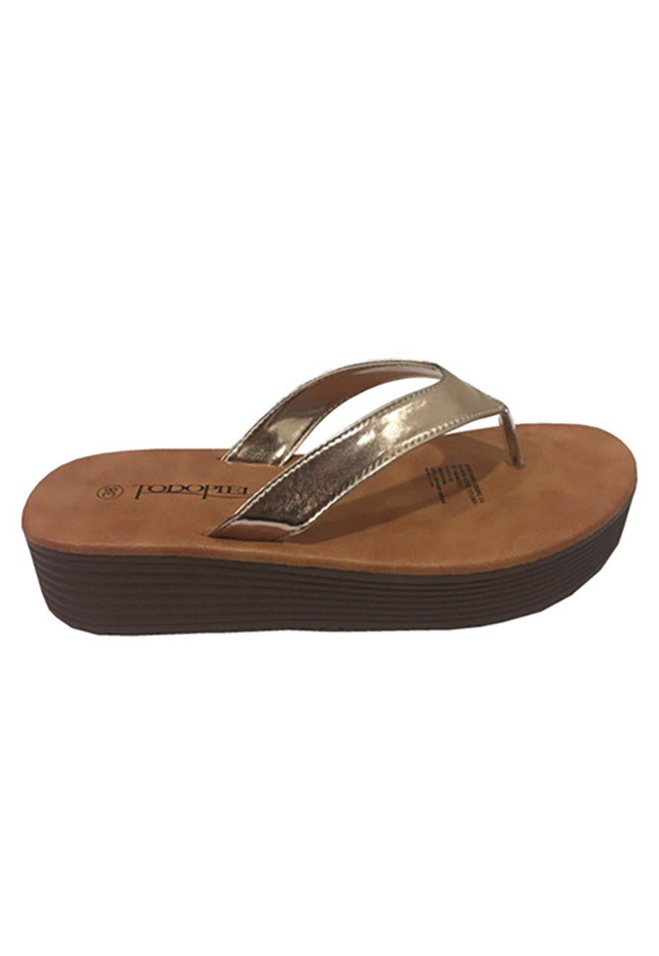 Sandalia Ecocuero  ZAT88 Dorado-0