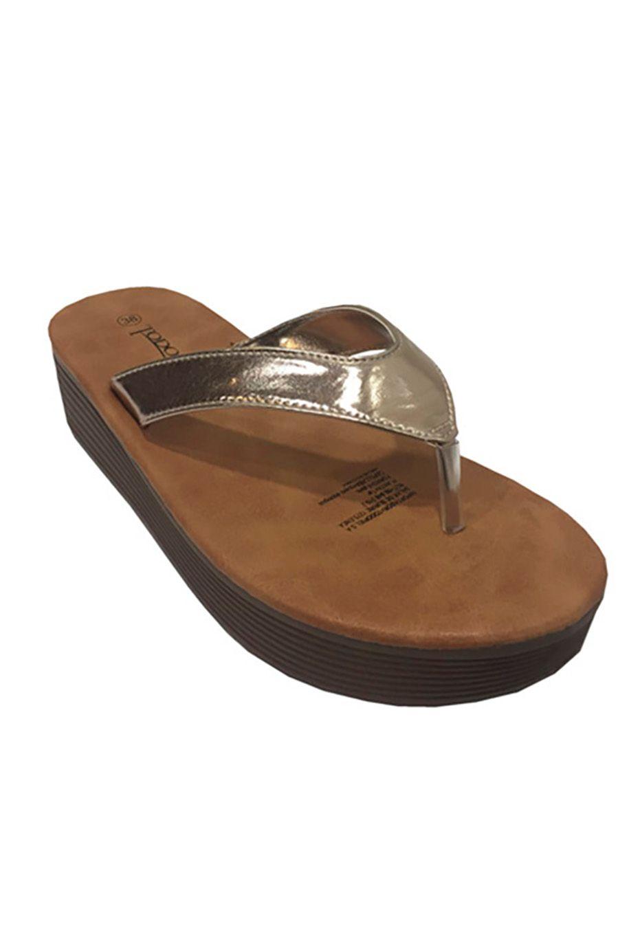 Sandalia Ecocuero  ZAT88 Dorado-1