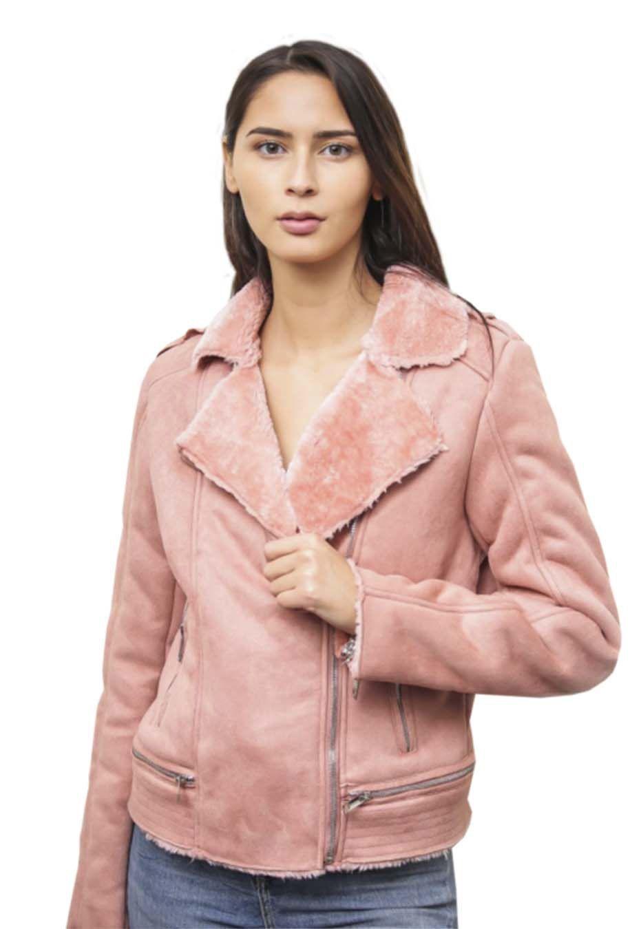 Chaqueta Gamuza Ecológica  CHF76 Rosado-0
