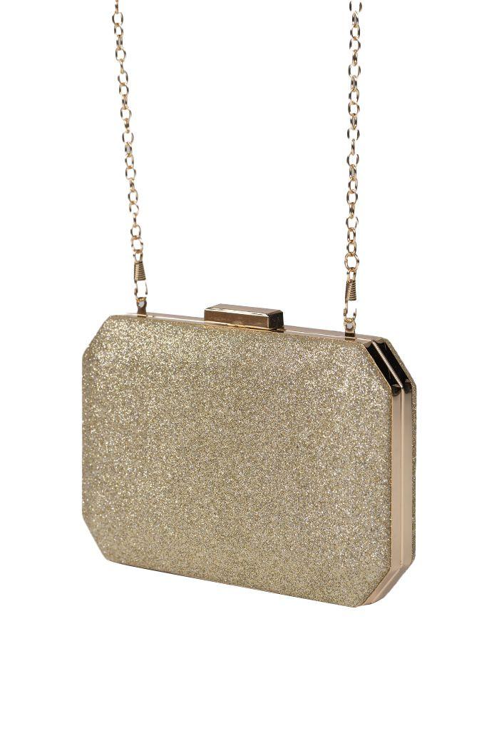 Cartera de fiesta CRU99 Dorado Ecocuero-1