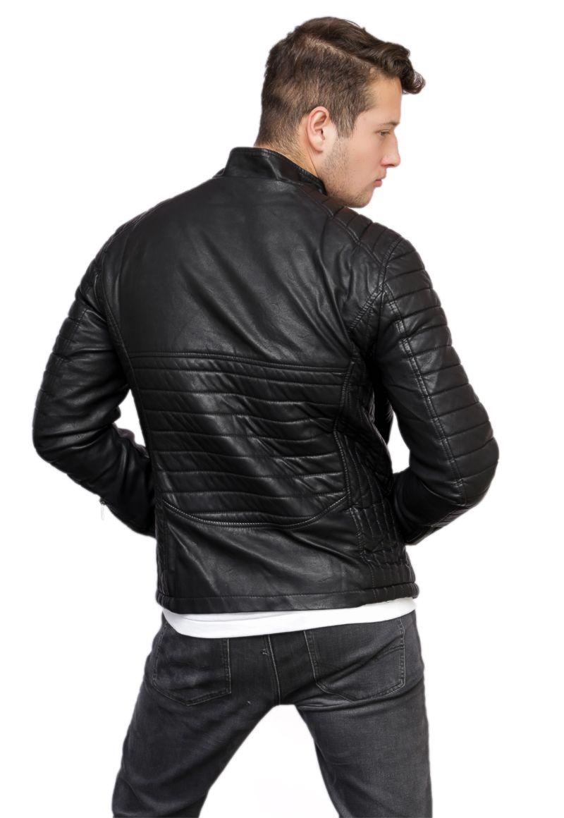 Chaqueta Ecocuero  CHF82 Negro-2
