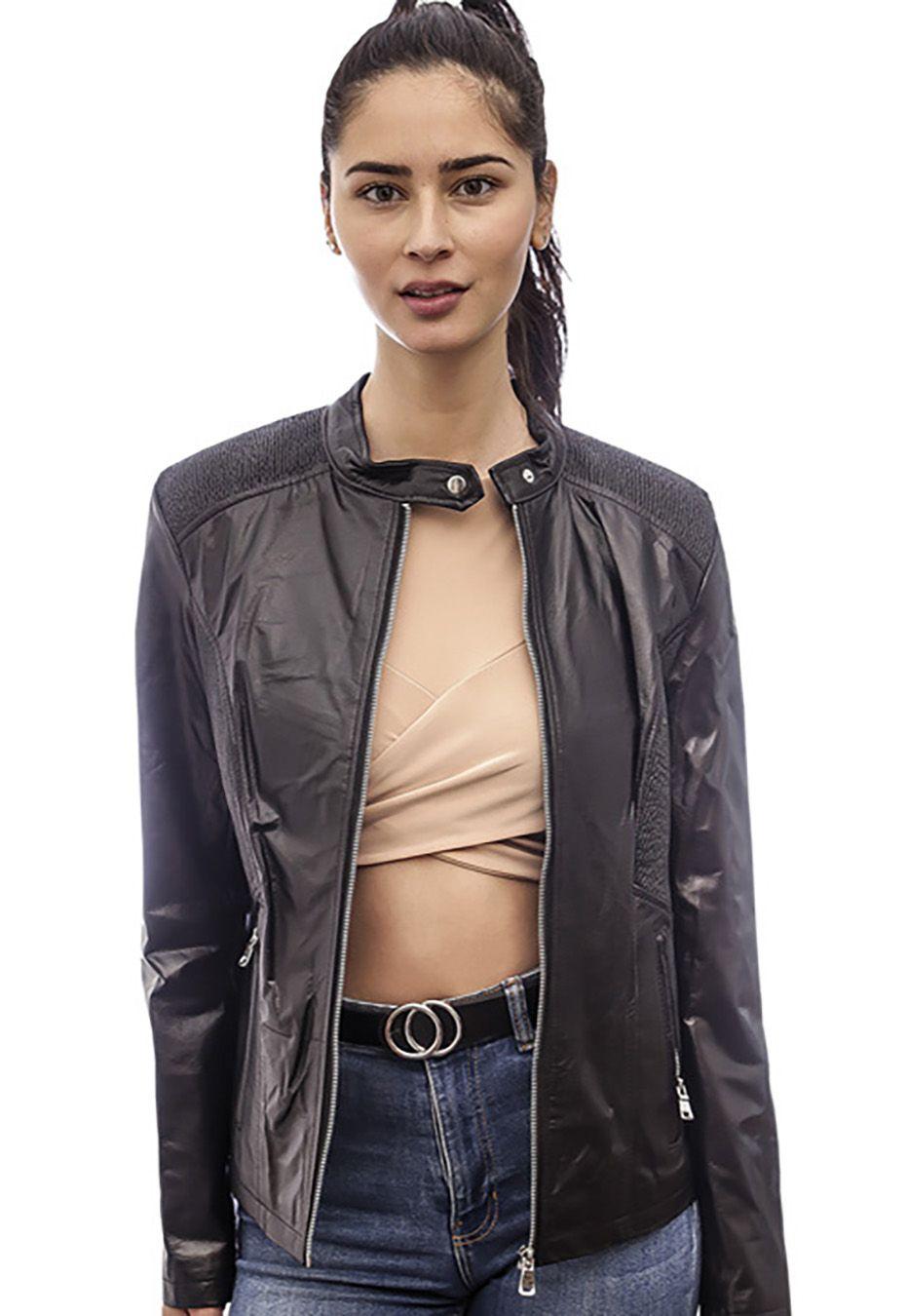 Chaqueta Cuero  CHF90 Negro-1