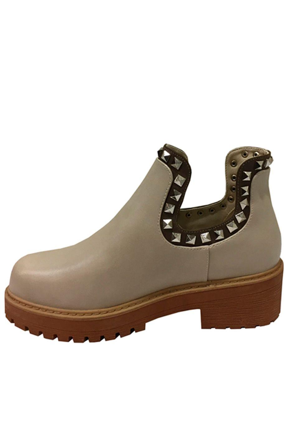 Botin Ecocuero  ZAT70 Beige-4