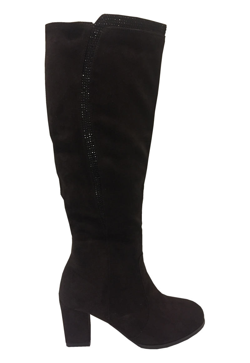 Bota Gamuza Ecológica  ZAV44 Negro-0